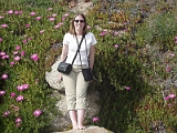 Erica Rock Climbing In Galicia